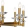 Suspended chandelier Albert 10XE14 40W, size 85x85x53-115 cm, bronze color