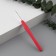 Knitting hook, with silicone handle, d = 3 mm, 14 cm, pink color