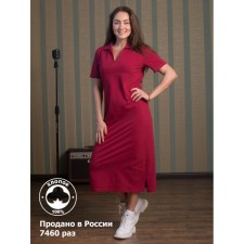 Female dress, size 50, burgundy color
