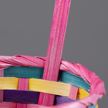 Wicker basket 13x9/32 cm, multi -colored, bamboo-2
