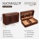 Humidor handmade for 4 cigars, cedar, 21x13x7 cm