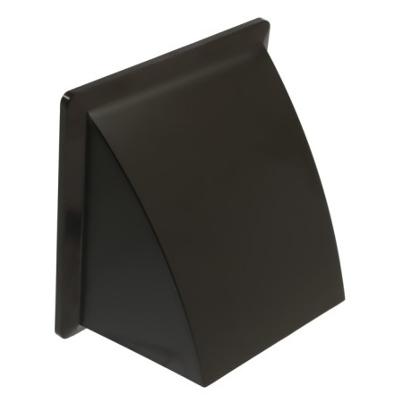 The output of the wall zein, 170 x 170 mm, d = 125 mm, with a check valve, brown