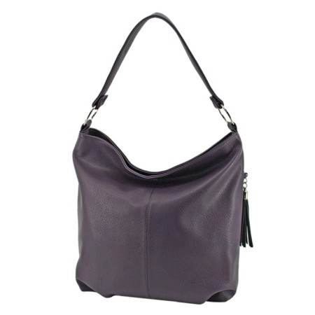 Female bag, artificial leather, purple 36x15x36 cm
