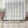 Tulle on the kitchen with a curtain tape, 155x220 cm, white color, 100% polyester
