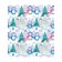 Set of napkins for setting the table "Family of Snowmen", rectangular, size 32x46 cm, 4 pcs
