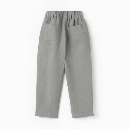 Pants for the boy KAFTAN LINEN, p. 30 (98-104), gray-8