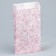 Package package, packaging, white, “flowers” ​​20 x 11 x 4 cm without a window