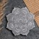 Bowl stand "Mandala" gray/white, 16x2cm