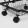 Folder drive on wheels, 3 shelves, 35.3 × 27.3 × 53.3 cm, black color is