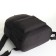 Youth backpack made of textiles, external pocket, black color