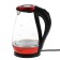 Electric kettle Energy E-204, 1.7 l, glass, 2200 watts, red