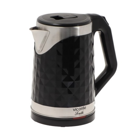 Electric kettle Viconte VC-3295, plastic, Metal flask, 2 l, 2000 watts, black