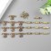 Castle metal for casket gold + nails. set 10 pcs 1.6x2.7 cm