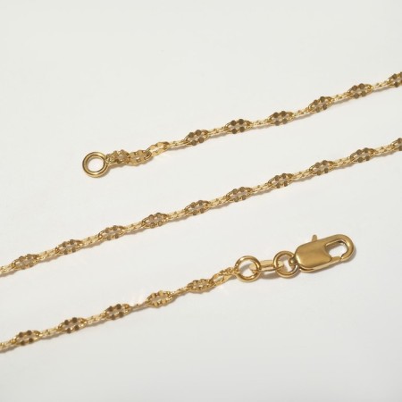 Chain "Rectangular links", color gold, 42.5 cm