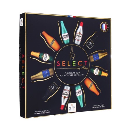 New Year. Figure chocolate Bohte Select by Abtey, with alcoholic filling, assorted, 13 g-1