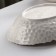 Ceramic oval "airiness", 400 ml, white color