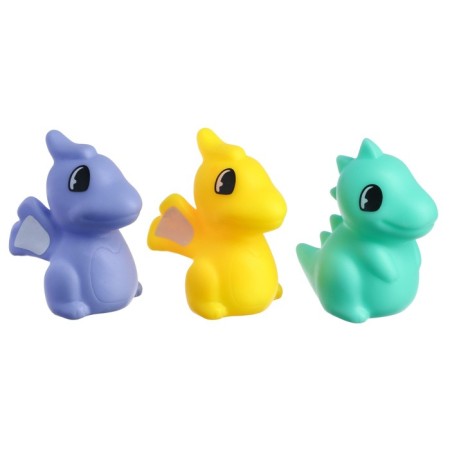 A set of rubber toys for the bath "kids dinosaurics", 3 pcs, crumb I-1