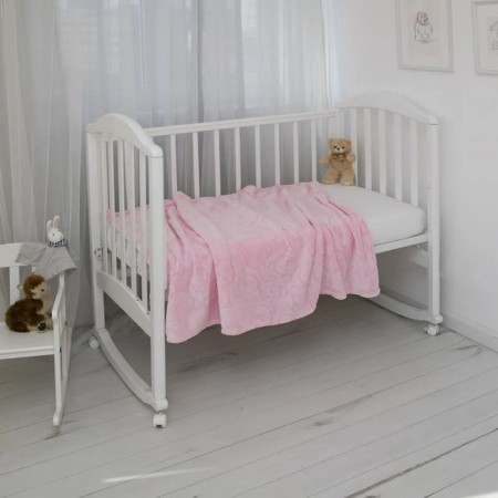 Blanket-worshiped, size 100 × 140 cm, target print, pink-5