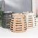 Ceramics candlestick for 1 candle "Lantern. Strips" inside gold Mix 11.5x11.5x11 cm