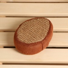 Warp from nettles (rami), voluminous, oval with cotton, 10*15*5 cm