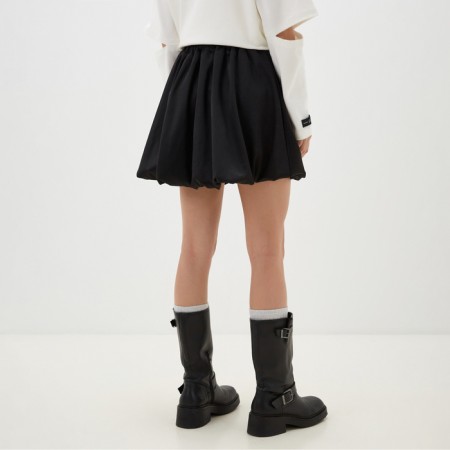 Ballon Skirt Women Mini Mist, p. L, black-2