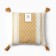 Decorative pillowcase "Ethel" Scandil 45x45 cm mustard, polyester