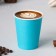 A cup paper disposable “classic”, 250 ml, d = 8 cm, turquoise color, 50 pcs/un