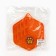 Rug - a bowl for slow feeding, orange, 18.5 cm x 16 cm
