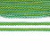 Braid white-green-yellow, width 1.2 cm, in packaging 50 m