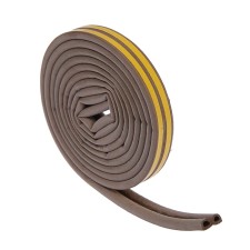 Rubber tundra seal, profile d, size 9x8 mm, brown, in package 6 m