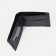 Male purse without fastener, department for bills, for maps, for coins, black color