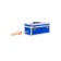 Diva Fuck Box sex machine, 2 nozzles, metal, blue color, 39 cm