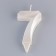 Candle in the Cake "Fine", number "7", pearl, 6.5 cm