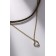 Choker "duet" heart, black-gold color, l = 30 cm