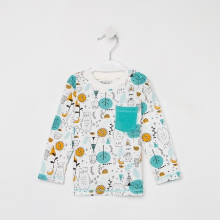 Nursery blouse, dairy color, height 62 cm