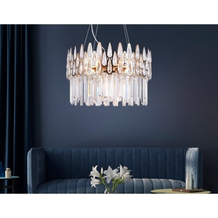 Crystal suspension chandelier ambrella like, Traditional, TR5263, E14, Color Gold-4