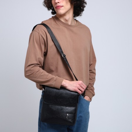 Male bag, black color-5