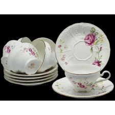 Tea set of Lenardi Maria Rose, 12 items