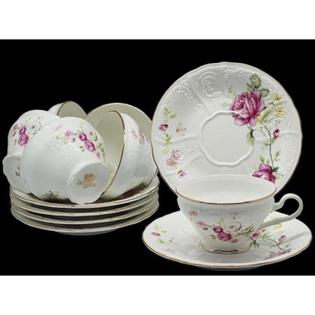 Tea set of Lenardi Maria Rose, 12 items