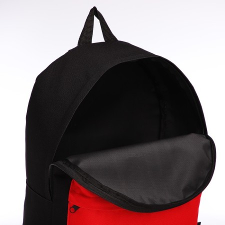 Sports backpack, Textura, 20 liters, black/red color-3