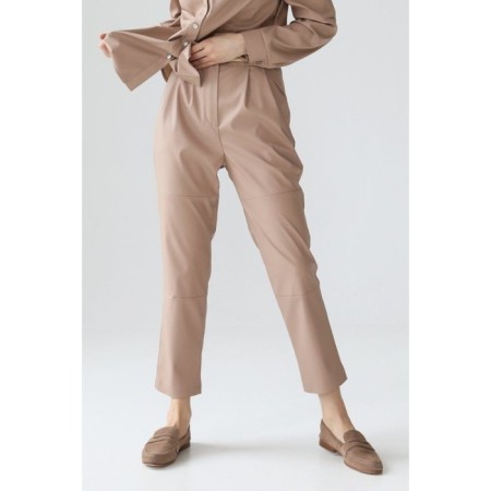 Artificial leather trousers, size 52-4