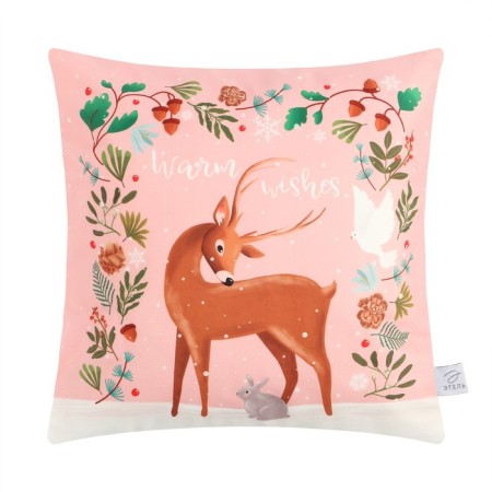 Case on the pillow of Ethel "Warm Wishes", 40*40 cm, 100 p/e, velor