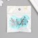 Acryl's work decor "Bird and pink flowers" 0.2x2.4x3.9 cm