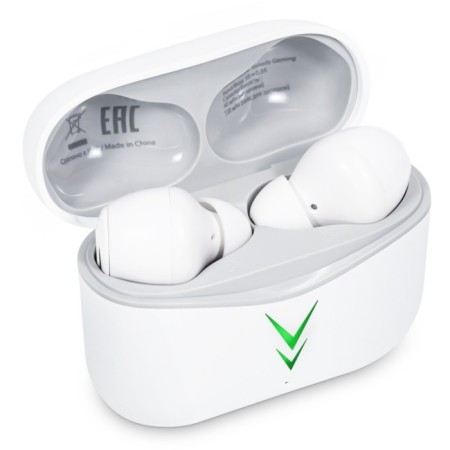 Headphones AcCESSTYLE Tornado Gaming TWS, Game, up to 6 hours, BT 5.1, response 50 ms, white