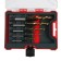 A set of extractors and tundra drills, left thread, 45 steel M1-M5, D = 2.4-8 mm HSS, TIN