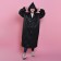 Rawnacer adult cloak "Rain and miracles", size 42-48, 60 x 110 cm, black color