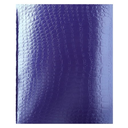 Notebook of 48 sheets, in a cage, Croco, boumvinel Metallic, embossing, OFSET block, purple color