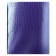 Notebook of 48 sheets, in a cage, Croco, boumvinel Metallic, embossing, OFSET block, purple color