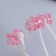 Facial and neck massage "Trident", 23 × 5 × 2.5 cm, white/pink color