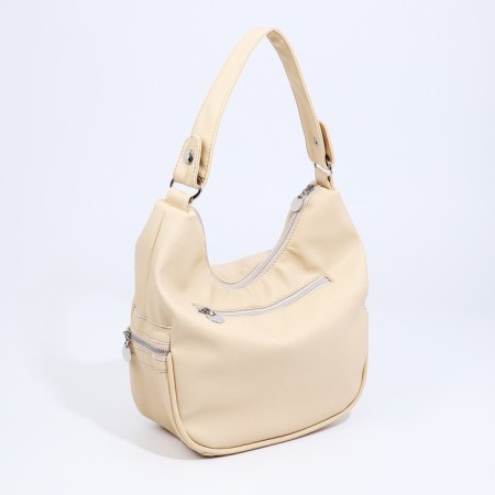 Load bag with lightning, external pocket, beige color-1
